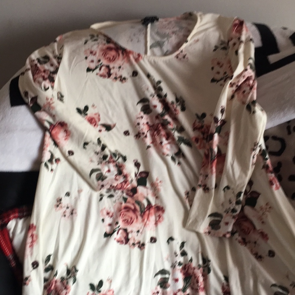 Cream floral top